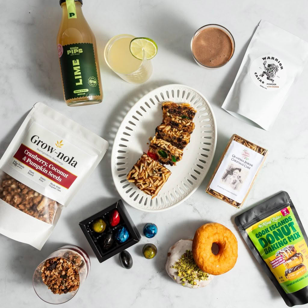 Sweet with cake and food