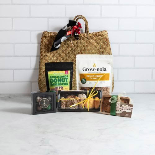 Sweets products with basket