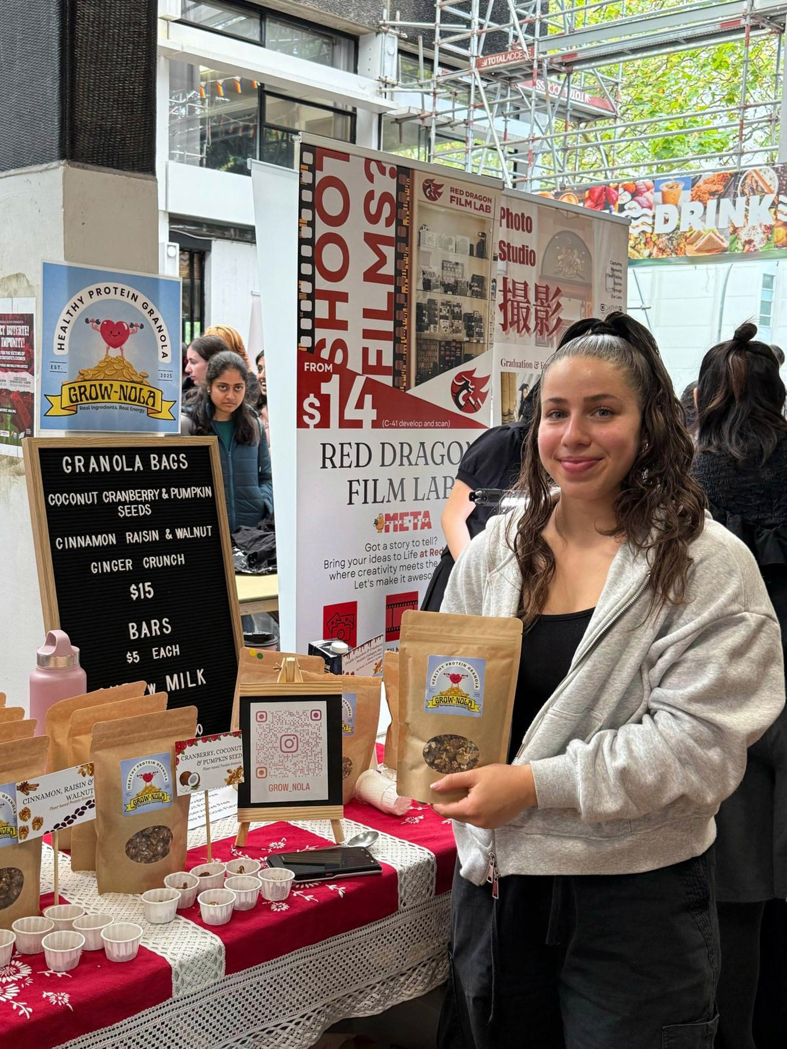 The kitchen project natasha granola bags universityofauckland market day 03